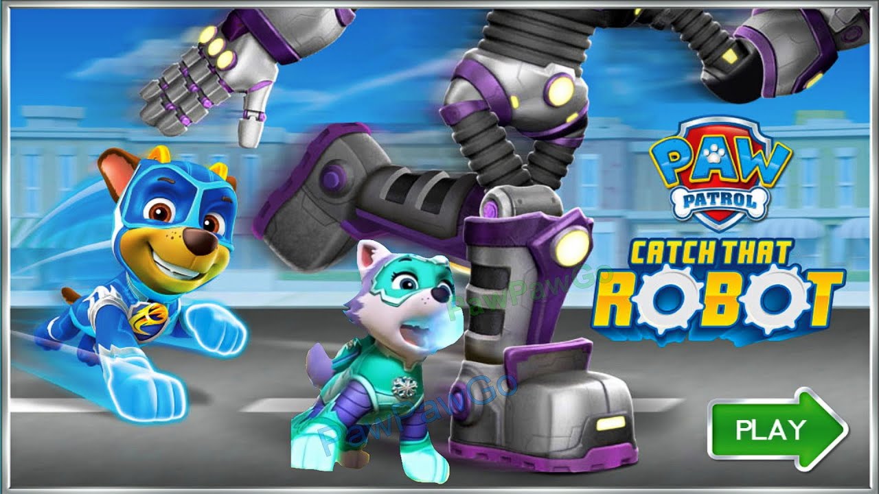 Mighty Pups Catch the Robot