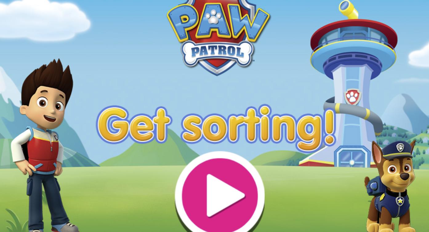 Paw Patrol Get Sorting