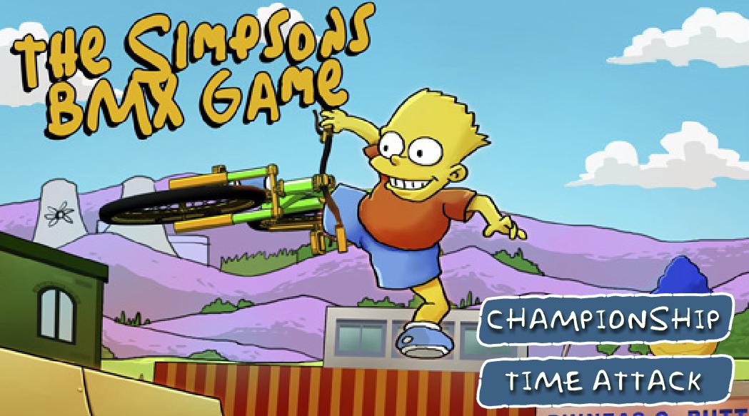 The Simpsons Bmx Race