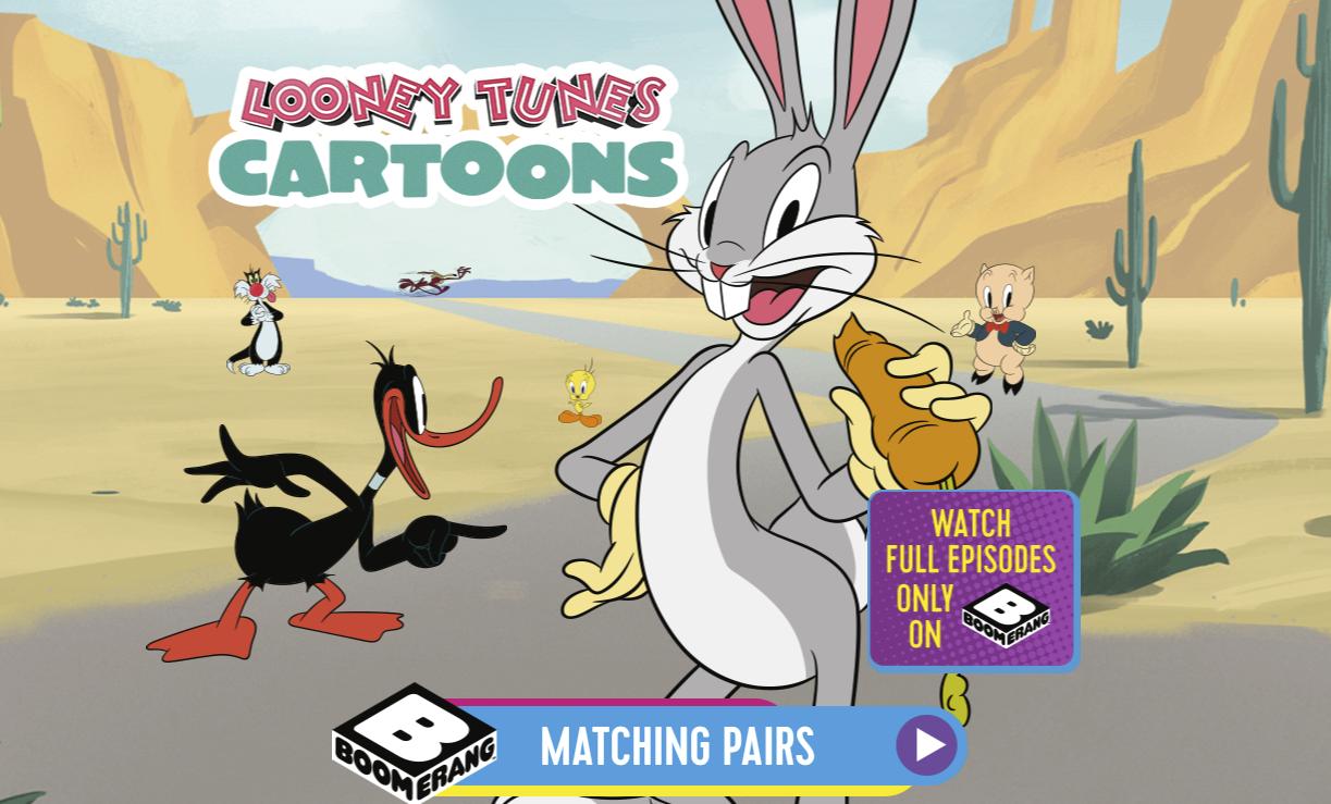 Looney Tunes Cartoons Matching Pairs