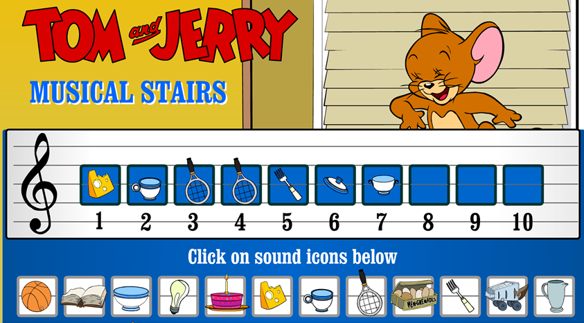 Tom and Jerry Musical Stairs