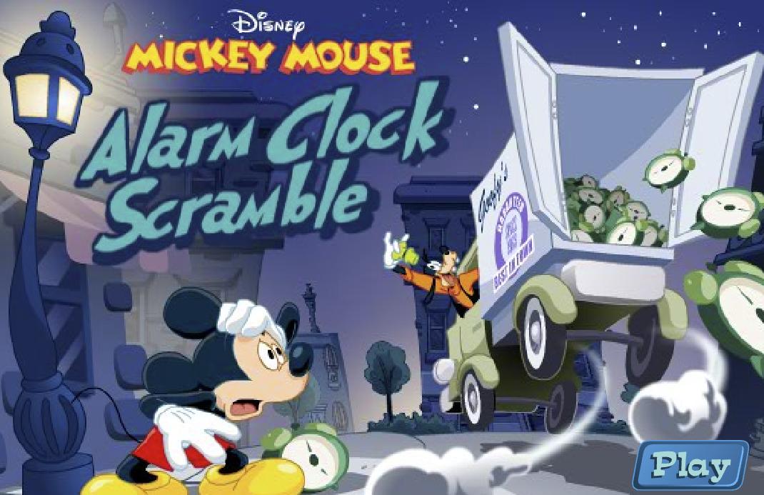 Mickey Mouse Alarm Clock Scramble