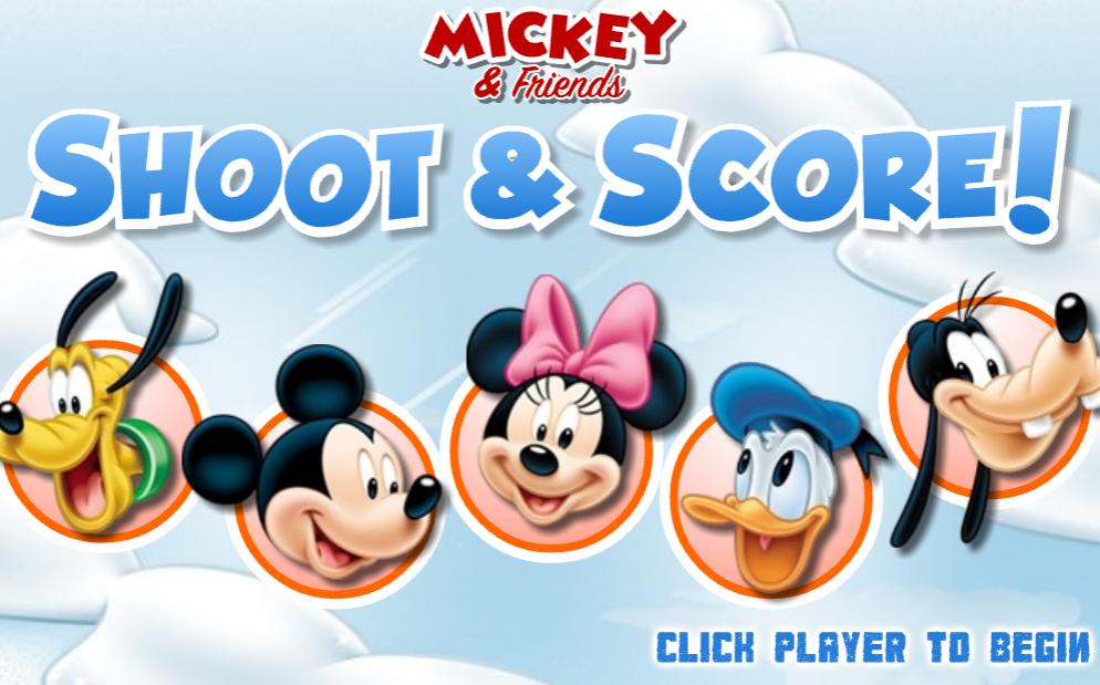Mickey Mouse and Friends Shoot and Score